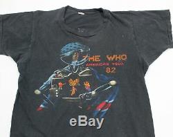 Vintage The Who American Tour 82 T-Shirt Sz L The Rolling Stones Led Zeppelin