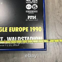 Vintage VTG Rolling Stones Urban Jungle Europe Tour 1990 Framed Poster