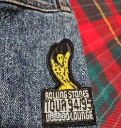 Vintage XL Brockum Rolling Stones Voodoo Lounge Tour 1994/95 Denim Jacket EUC