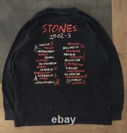Vintage XL rolling stones 2002 2003 europe tour longsleeve Band tee AlStyle