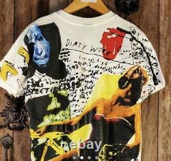Vintage rolling stones T Shirt All Over Print Xl Some Girls Bootleg Reprint