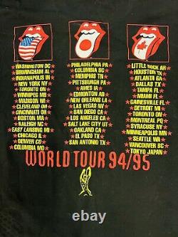 Vintage the rolling stones World tour t shirt 90s