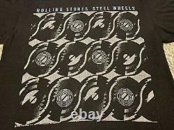 Vtg 1989 Spring Ford USA Rolling Stones Steel Wheels Concert Tour Shirt Sz Large