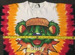 Vtg 1999 Grateful Dead Rasta Bear Shirt XL USA Pink Floyd Concert Tour Rock 90s