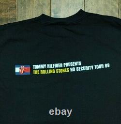 Vtg 1999 Rolling Stones No Security Tour Tultex T-Shirt Black Size (XL)