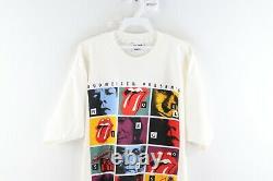 Vtg 90s Holoubek Mens XL Budweiser Rolling Stones Andy Warhol Spell Out T-Shirt