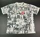 Vtg 90s Lee Rolling Stones Mens T Shirt Exile On Main Street All Over Print Xl