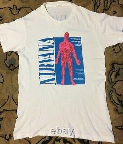 Vtg 90s Nirvana Sliver Shirt L Sonic Youth Pearl Jam Flaming Lips Kurt Cobain
