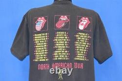 Vtg 90s ROLLING STONES VOODOO LOUNGE NORTH AMERICAN TOUR 94 95 ROCK t-shirt XL