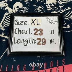 Vtg 90s Rolling Stones Mens T Shirt VooDoo Lounge World Tour 94 95 Skeletons XL