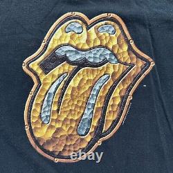 Vtg 90s The Rolling Stones bridges to babylon tour tshirt usa made Single Stitch