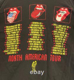 Vtg 94/95 The Rolling Stones Voodoo Lounge N. American Tour T Shirt Brockum Sz L