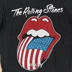 Vtg ROLLING STONES North American tour 1981 t-shirt SMALL single stitch 80s rock