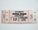 Vtg Rolling Stones Nov 17, 1981 Unused Concert Ticket Richfield, Oh