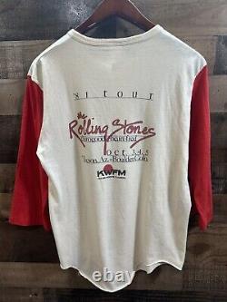 Vtg. Rare 1981 Tour Rolling Stones Thorogood Heart Fred Concert T-Shirt Women's