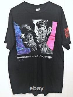 Vtg Rolling Stones 1989 Tattoo You Tour Concert Band T Shirt Size XL Extra Large