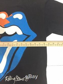 Vtg Rolling Stones'89 T-Shirt North American Tour 1989 2 Sided Rock Band Tee L