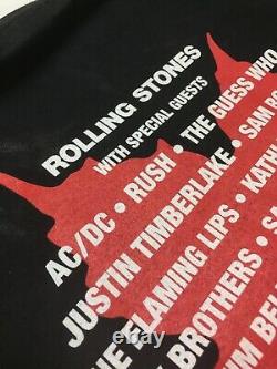 Vtg T-shirt Molson Canadian Rocks Toronto ACDC Flaminglips Rolling Stones Rush 6