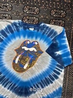 Vtg The Rolling Stones A Bigger Bang 2006 Tie Dye Tounge Double Sided Shirt XL