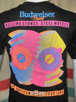Vtg The Rolling Stones Steel Wheels Tour T Shirt Unworn