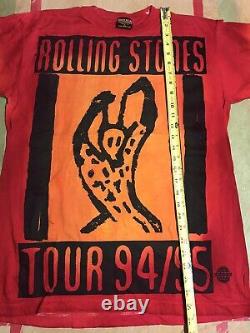 Vtg The Rolling Stones Tour 1994 1995 Graphic Double Sides T-shirt XL Concert