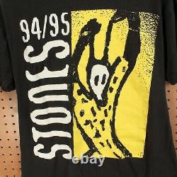 Vtg usa made Rolling Stones t-shirt LARGE single stitch 90s voodoo lounge 94/95