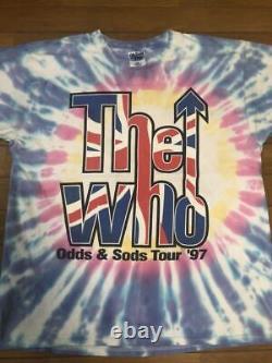 XL 1997 90s THE WHO odds sods tour vintage tie dye T shirt rolling stones ni