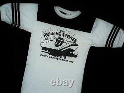 1972 Vtg Rolling Stones North American Tour Tshirt 70s Rock Concert Souvenir S