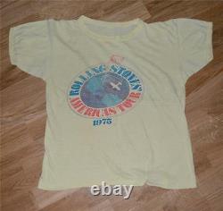 1975 The Rolling Stones Vintage Rare Tournée De Concert T-shirt Tee-shirt (s/m) 70's Rock