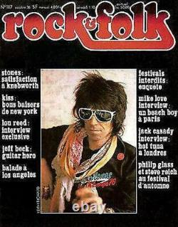 1976 Rolling Stones De Sweat Tour De Concert De Rock (s) 70 Rare Veste Chemise