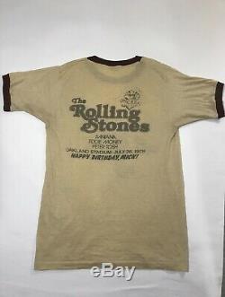 1978 Rolling Stones Joyeux Anniversaire, Mick! Shirt Concert Vintage