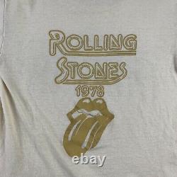 1978 Rolling Stones Showco Vintage Tour Rock Band 70s Shirt Led Zeppelin 1970