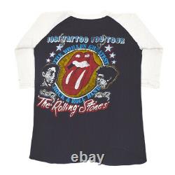 1981 Étones Rolling Tattoo Vous Tour T-shirt Vintage M