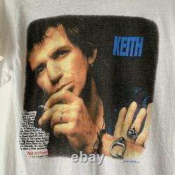 1988 Keith Richards Vintage Tour Rock Shirt Band 80s 1980s Rolling Stones