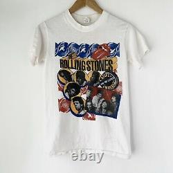 1989 Rolling Stones Steel Wheels Vintage Tour Rock Band Des Années 80 T-shirt Des Années 1980