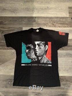 1989 Rolling Stones Tattoo You Vintage T-shirt