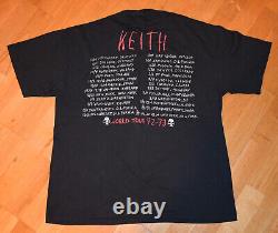 1992 KEITH RICHARDS & THE X-PENSIVE WINOS t-shirt de concert vintage XL Rolling Stones