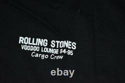 1994 Vintage Rolling Stones Vaodoo Lounge Tour Crew Chemise Nos Brockum Taille L