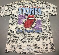 1994 Vintage Rolling Stones Voodoo Lounge U. S. Tournée De XL Shirt Rare Jagger