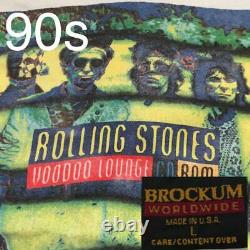 1995 Rolling Stones Vintage T-shirt Vaudou Lounge CD Rom Point Unique