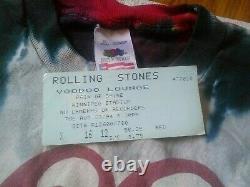 2 Vintage 1994 The Rolling Stones Voodoo Lounge Tour T-shirt Taille XL
