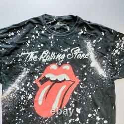 2241 Rolling Stones Band T-shirt Vêtements D'occasion Vintage XL Bleach
