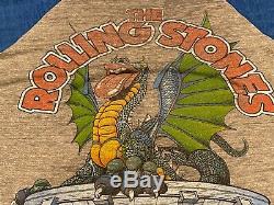 80 Vintage 1981 The Rolling Stones American Dragon Rock Concert Tour T-shirt XL