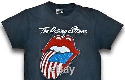 80 Vintage 1981 The Rolling Stones Tournée Nord-américaine Du Concert Rock T-shirt S