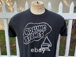 80s Vintage L'étone Rolling T-shirt Hommes Sz L Mick Jagger Soft & Thin 70s