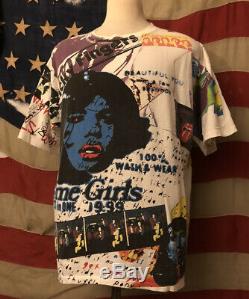 90 Vintage Les Rolling Stones 1994 Imprimer Partout Rock T-shirt XL Worhol Rare