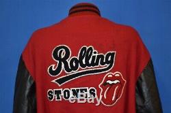 90 Vtg Rolling Stones Ponts De Babylone Letterman Tour XL 97/98 Maternelle Veste