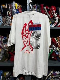 90s Vintage 1994 1995 Rolling Stones Voodoo Lounge Tour Tee-shirt Taille XL