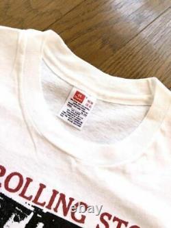 90s Vintage Rolling Stones Sticky Doigts Zippés T-shirt Imprimé Vieux 25307