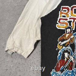 A1 Vintage 1981 The Rolling Stones Tour Band T Shirt Adulte Petit Noir Blanc